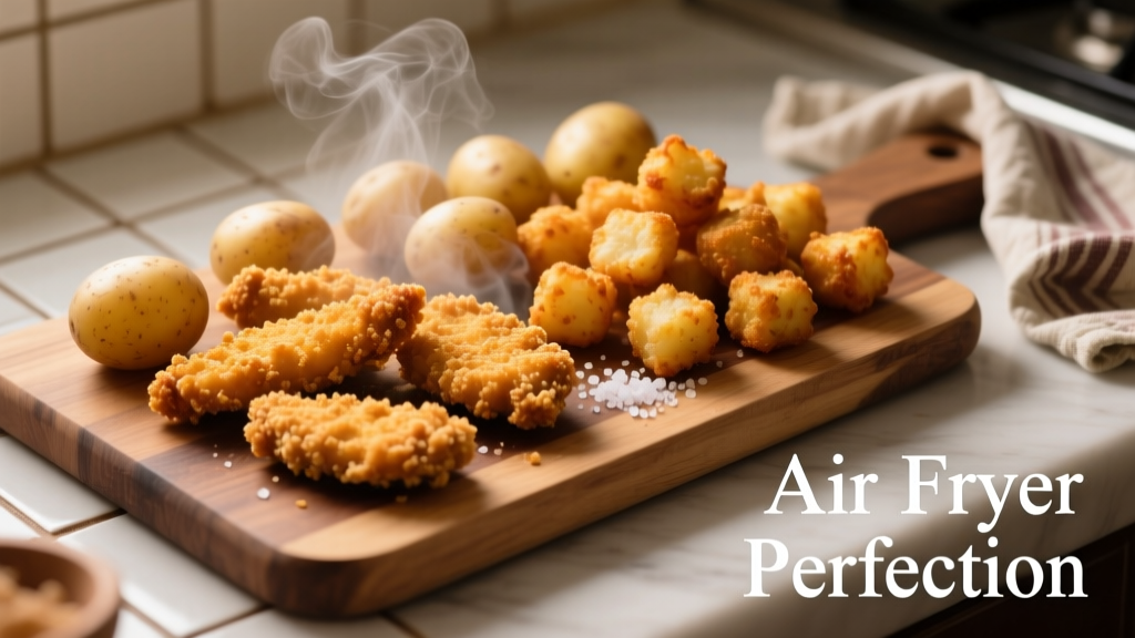 Air Fry Chicken Strips & Tater Tots Perfectly