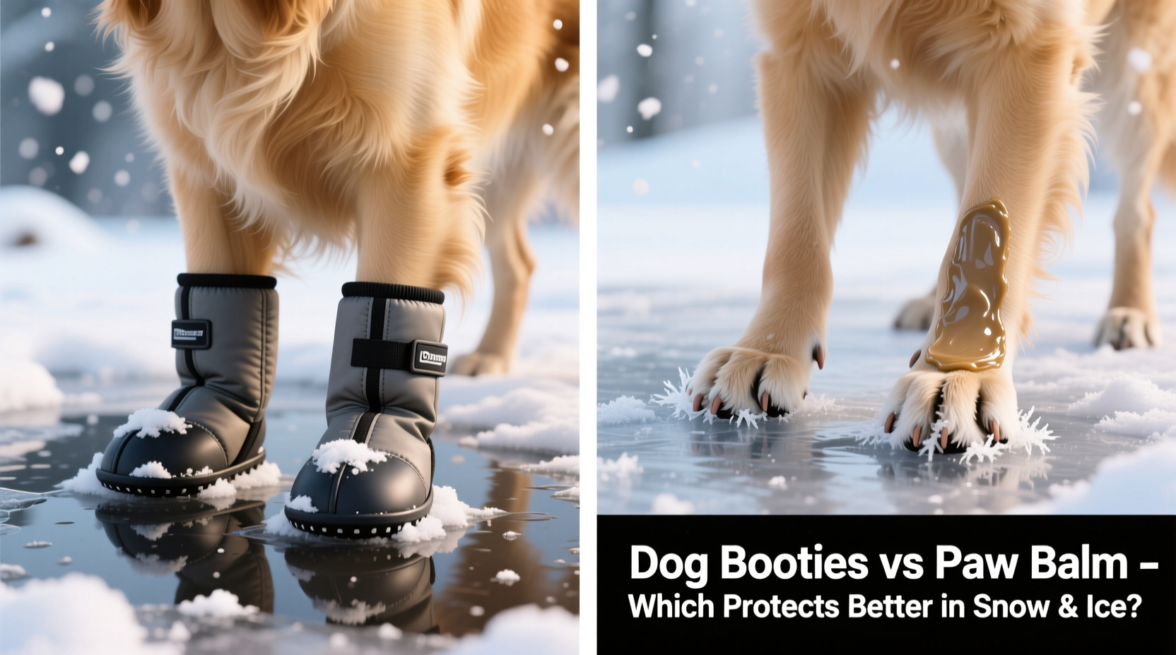 dog booties vs paw balm which protects better in snow and ice