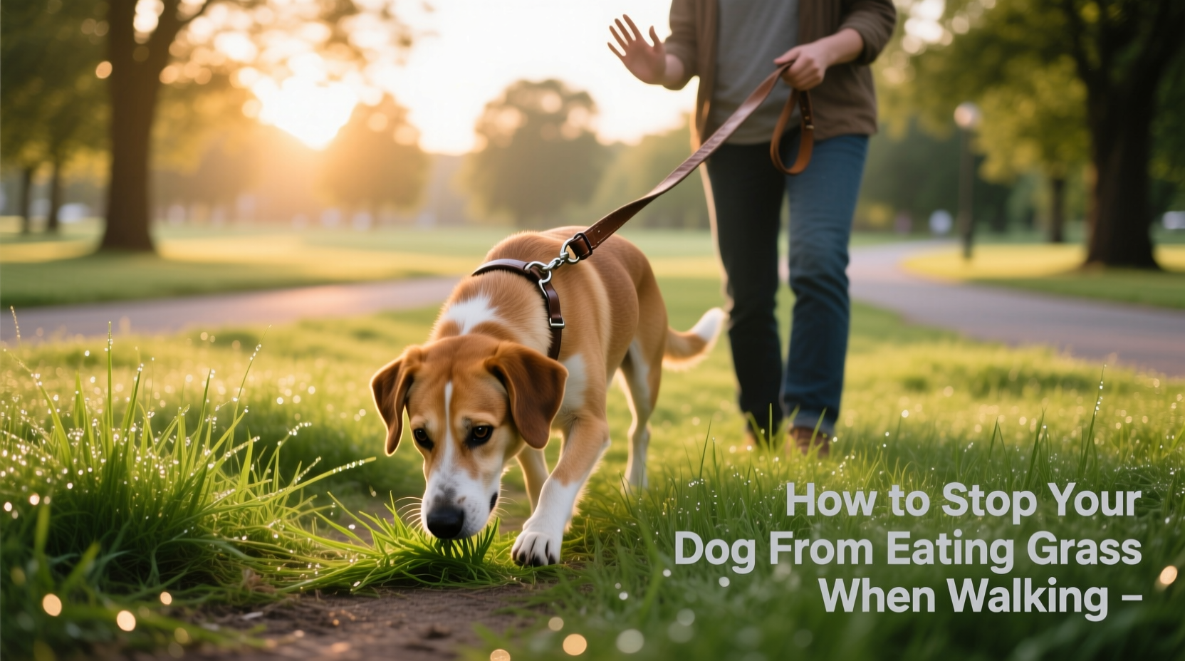 how to stop your dog from eating grass when walking