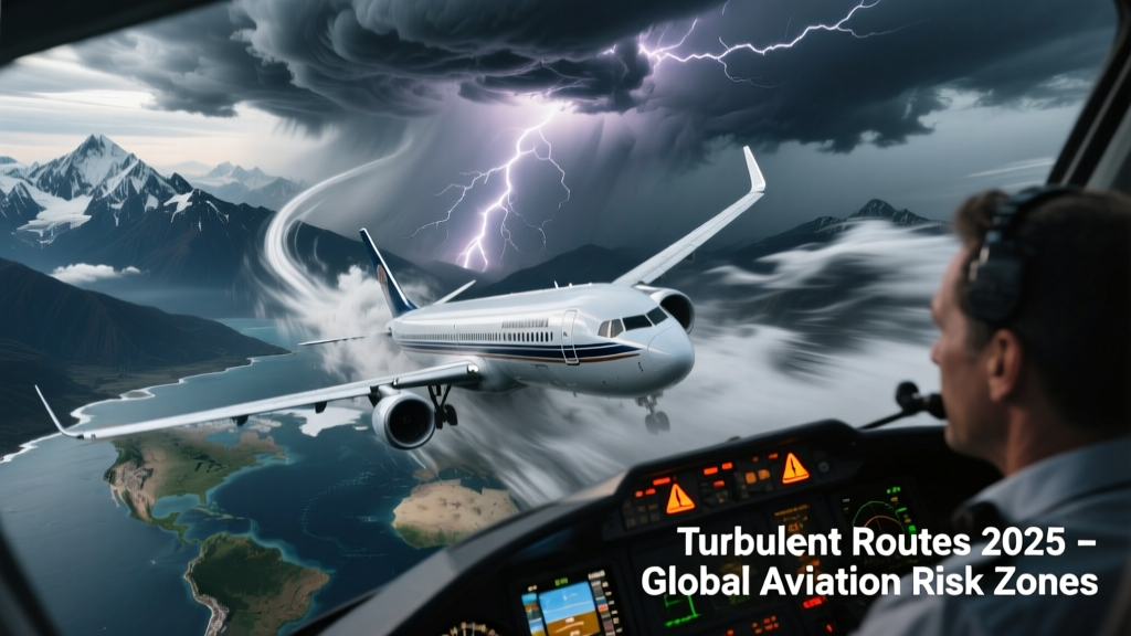 The Most Turbulent Flight Routes in the World: A 2025 Data-Driven Analysis