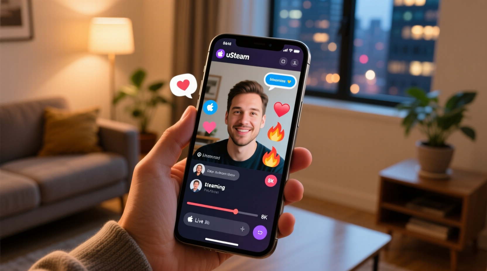 ustream broadcasts interactive video on android