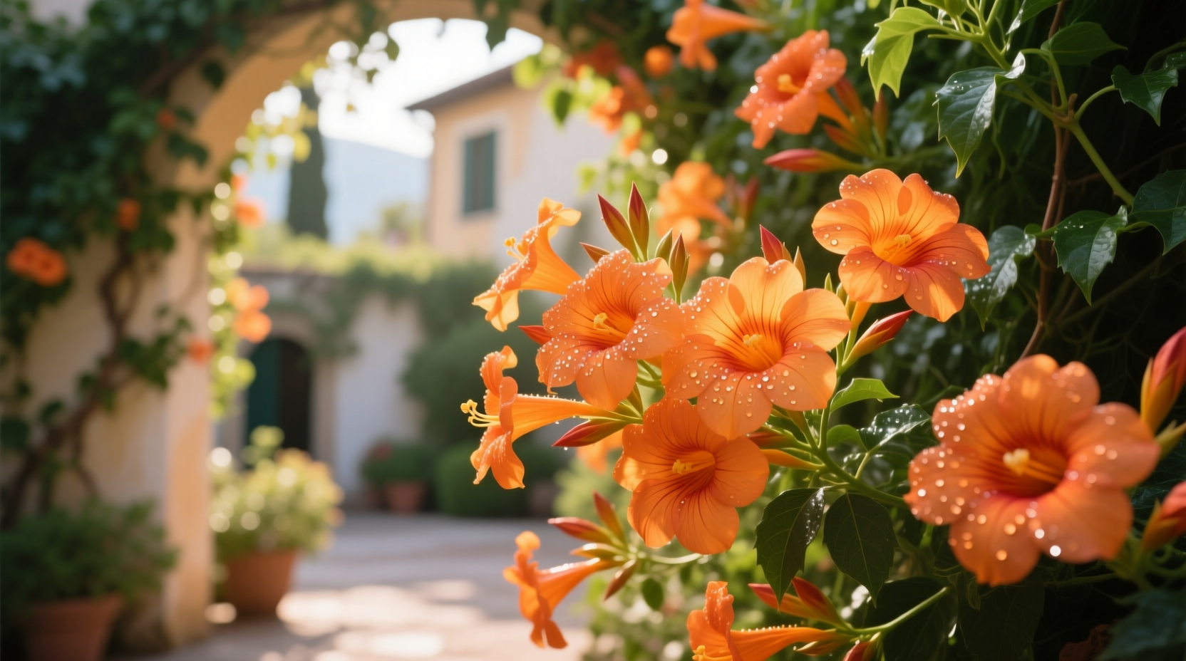 orange garden flowers