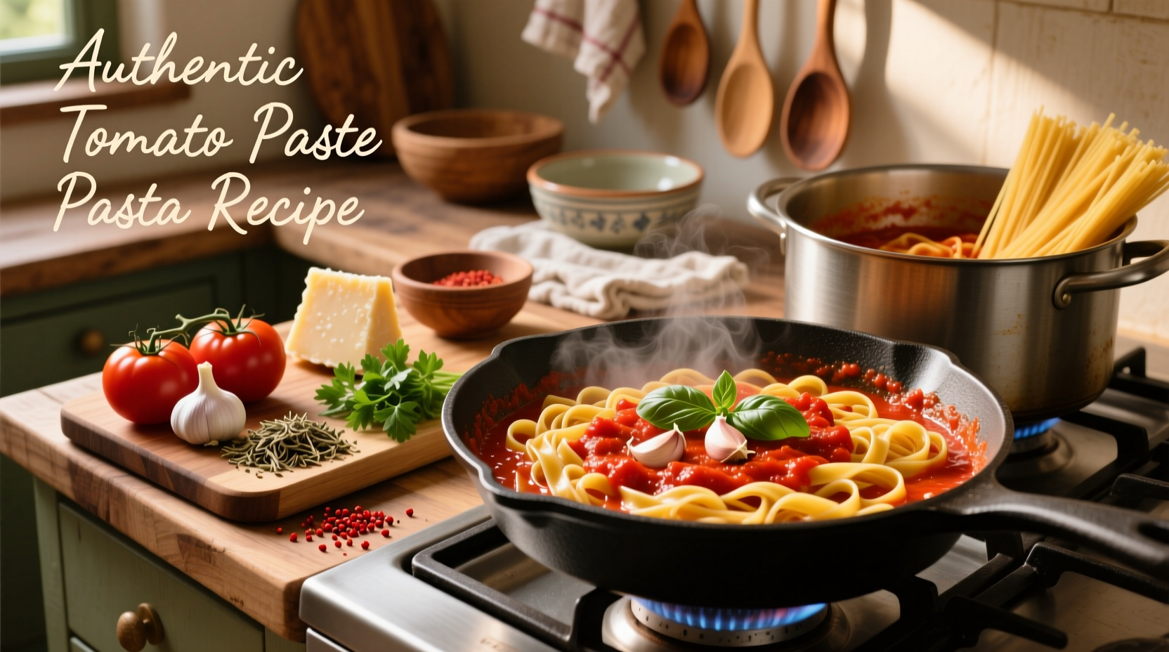 Quick Tomato Paste Pasta Recipe in 20 Minutes
