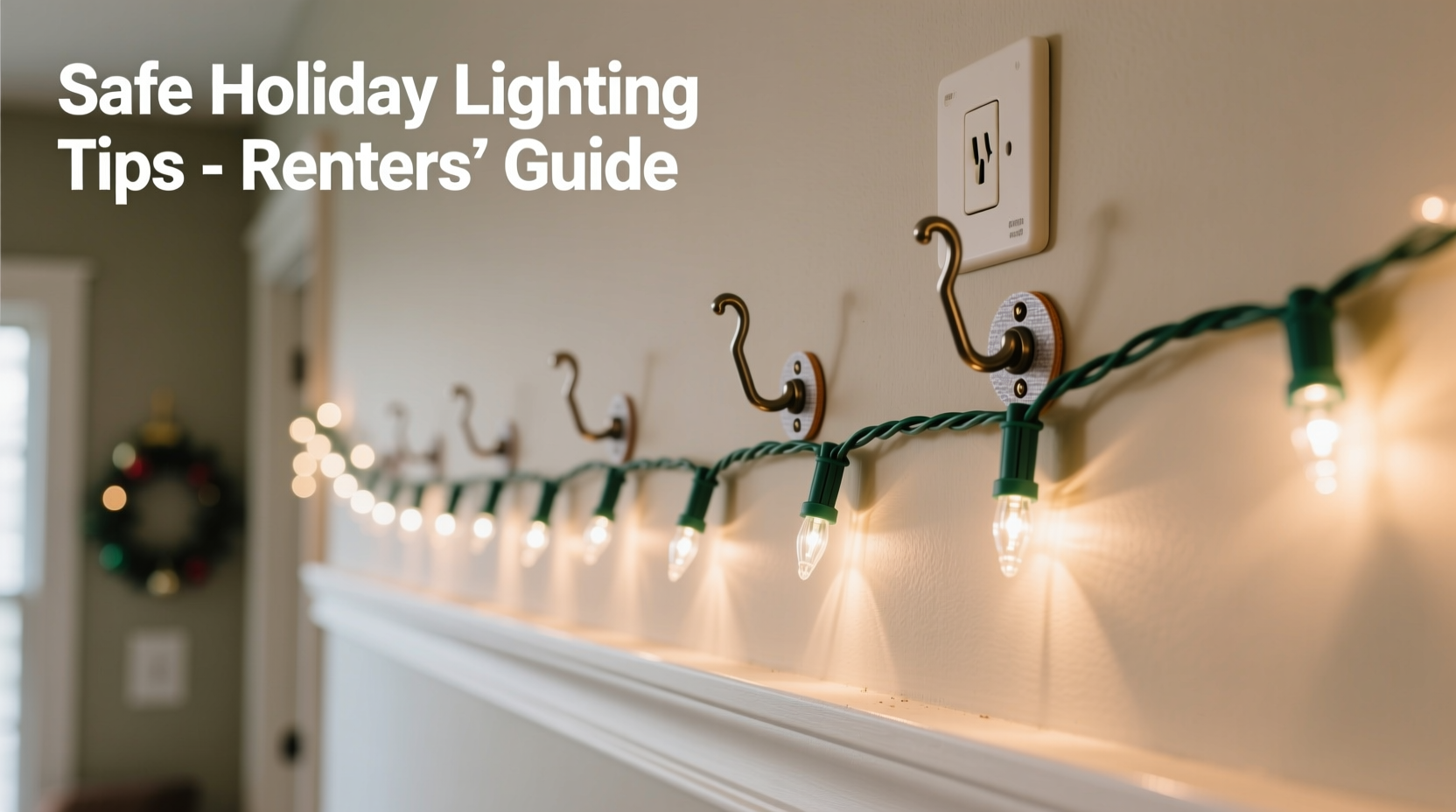 how to use command hooks for christmas lights on rental properties safely