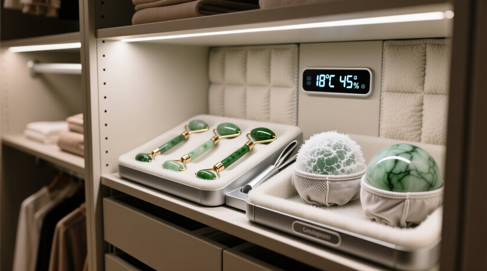 closet organization tips for beauty fridge items