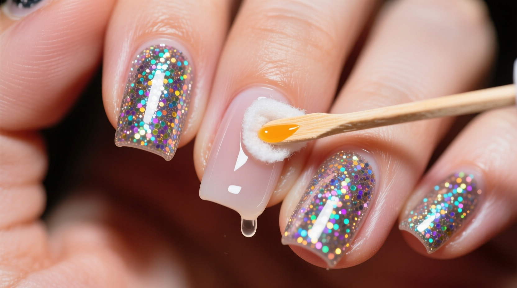 are glitter nail polishes harder to remove than regular formulas