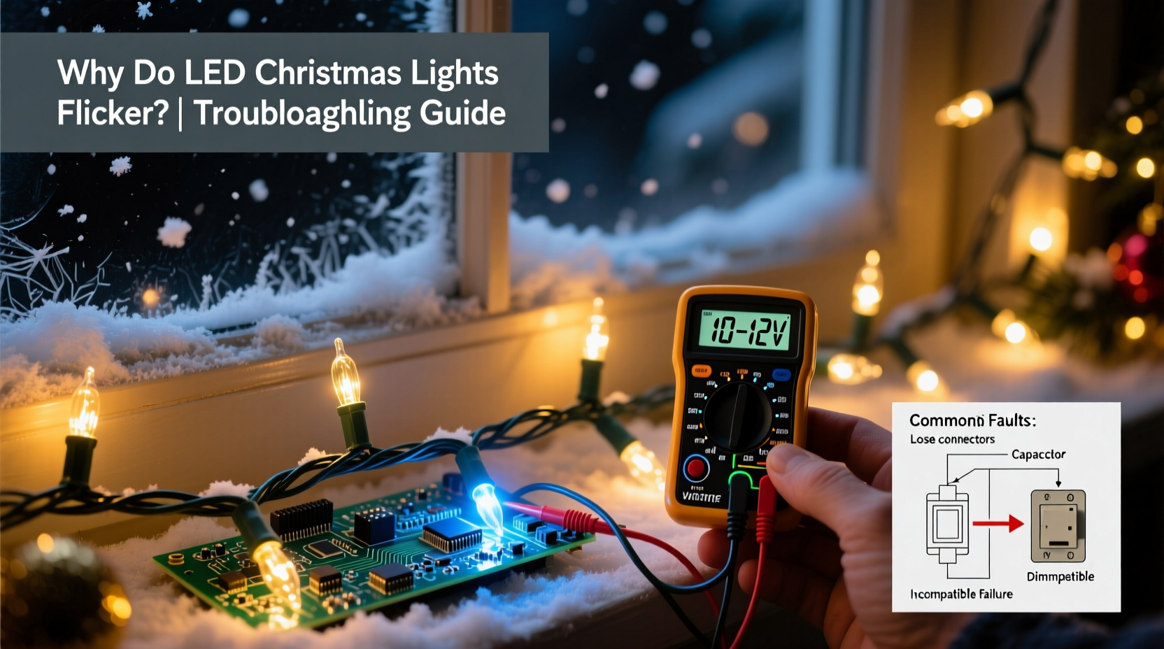 why do some led christmas lights flicker and how to troubleshoot them
