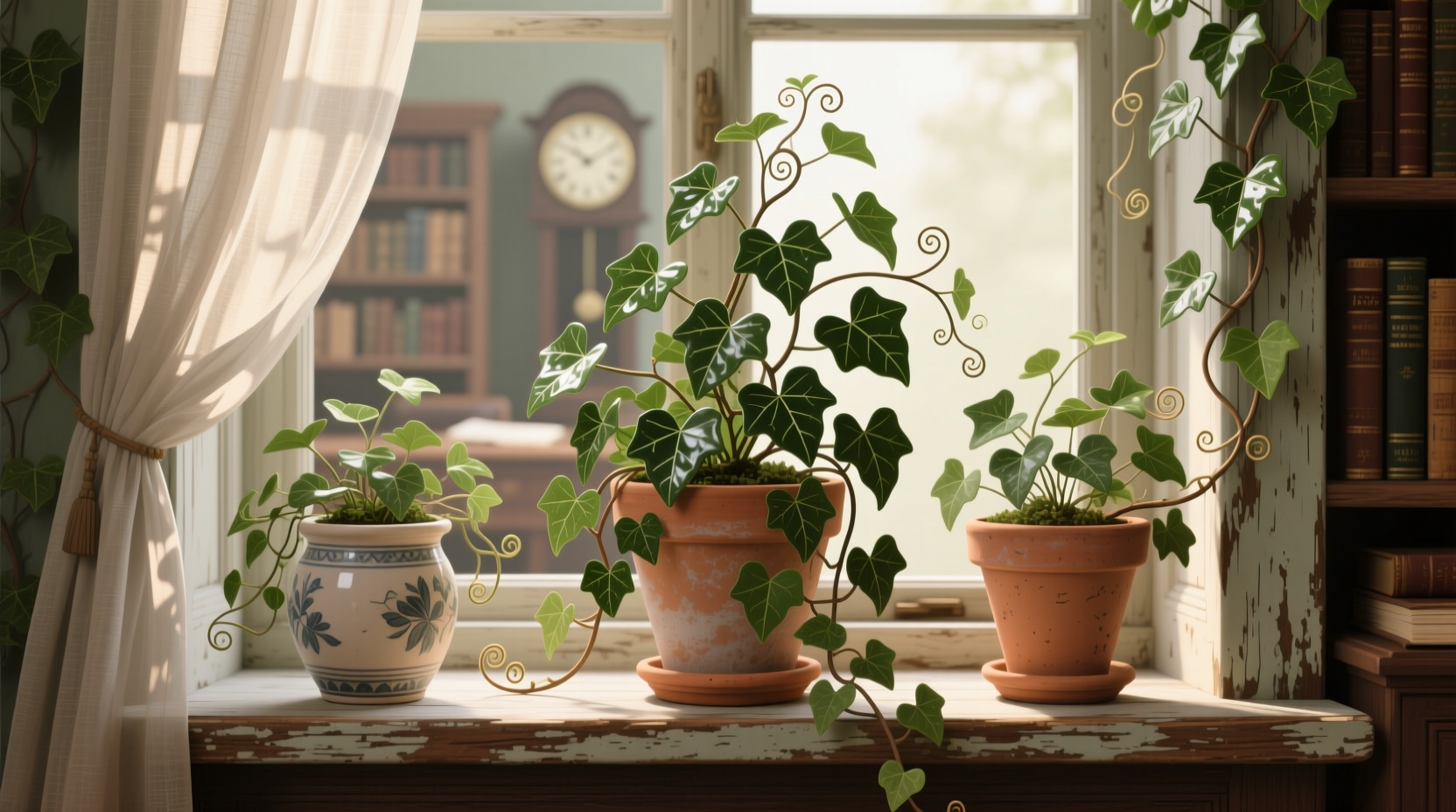 ivy plants in pots