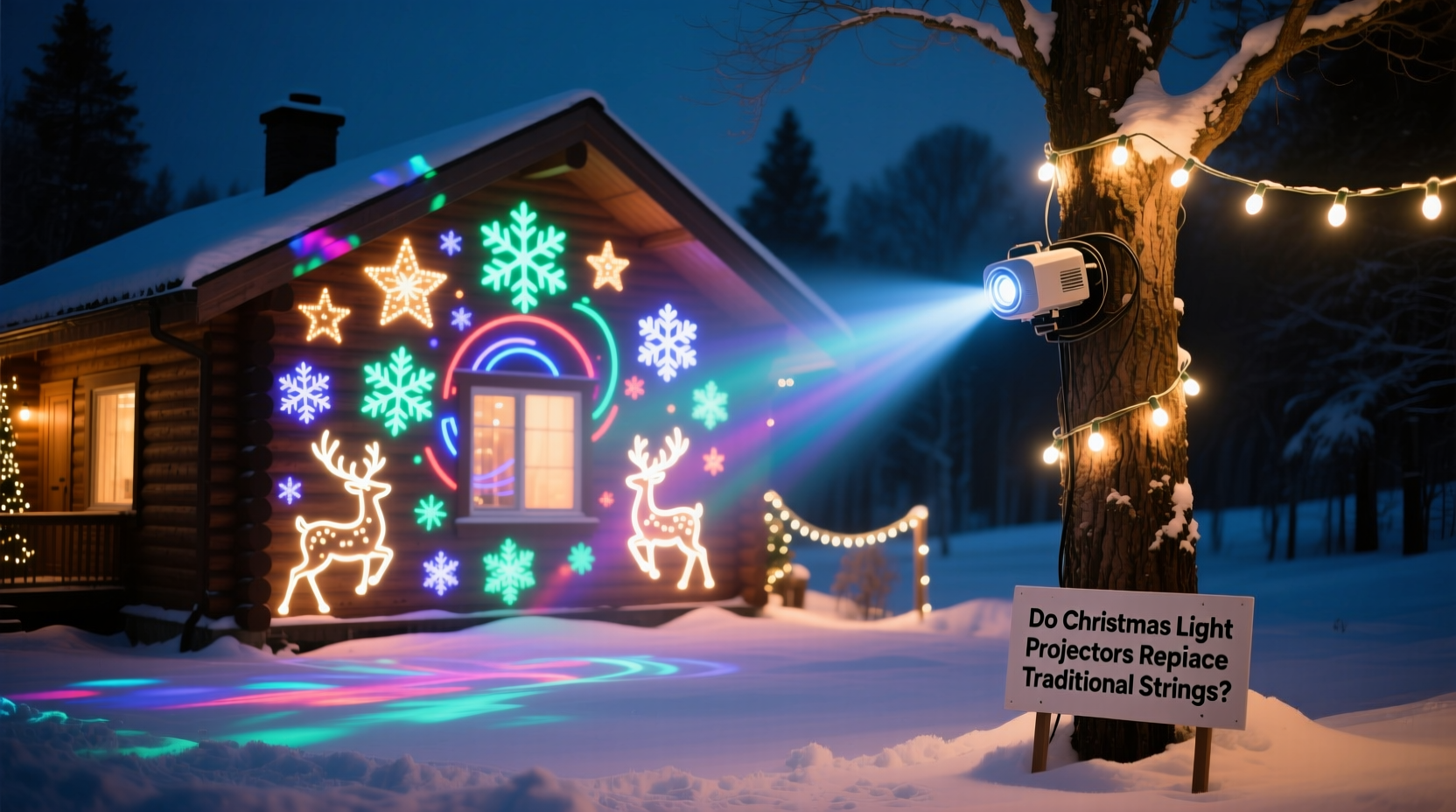 do christmas light projectors really replace traditional strings or are they a gimmick