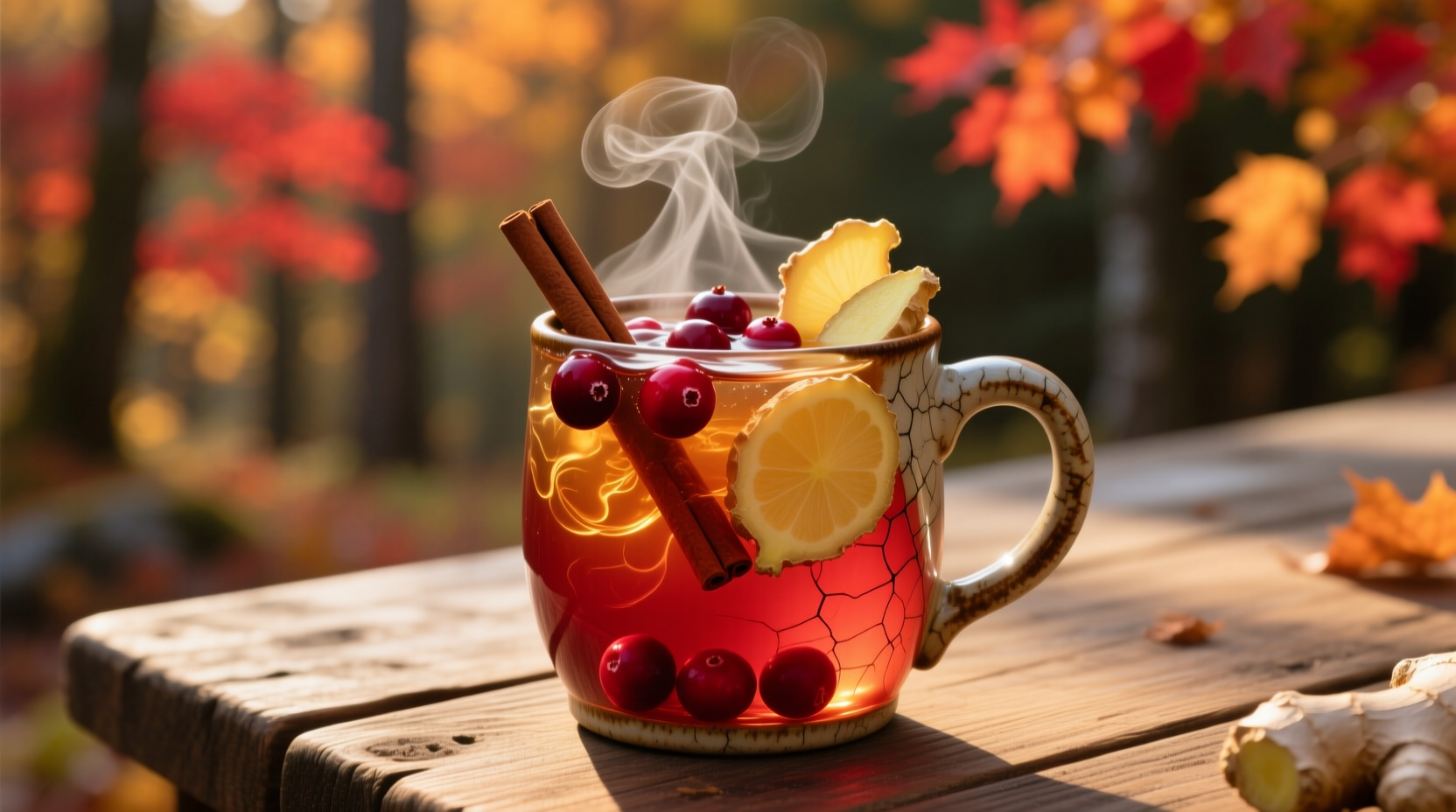 apple cider cranberry and ginger punch