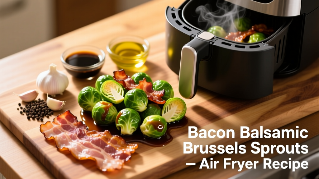Bacon Balsamic Brussels Sprouts Air Fryer Recipe