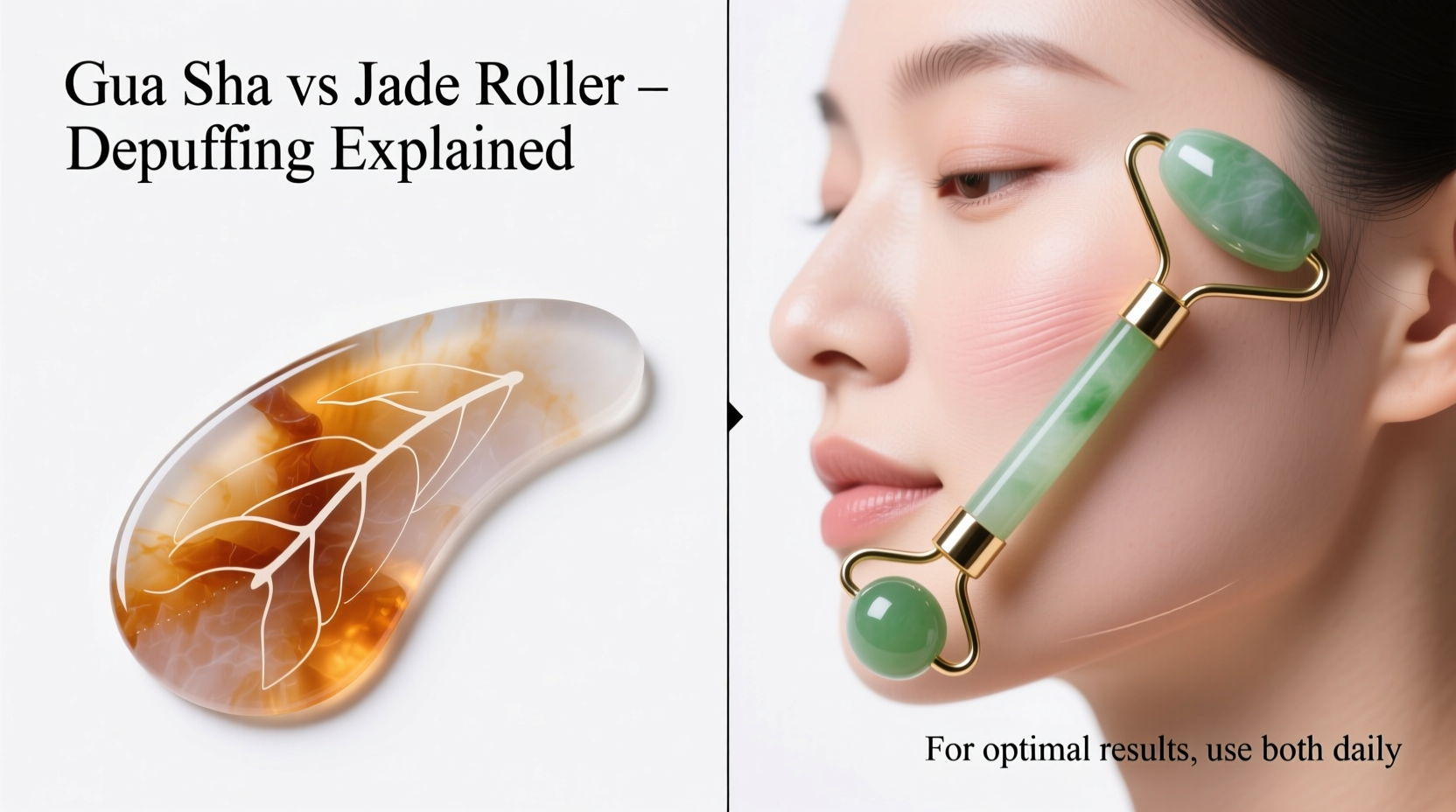 gua sha vs jade roller facial tools explained for depuffing