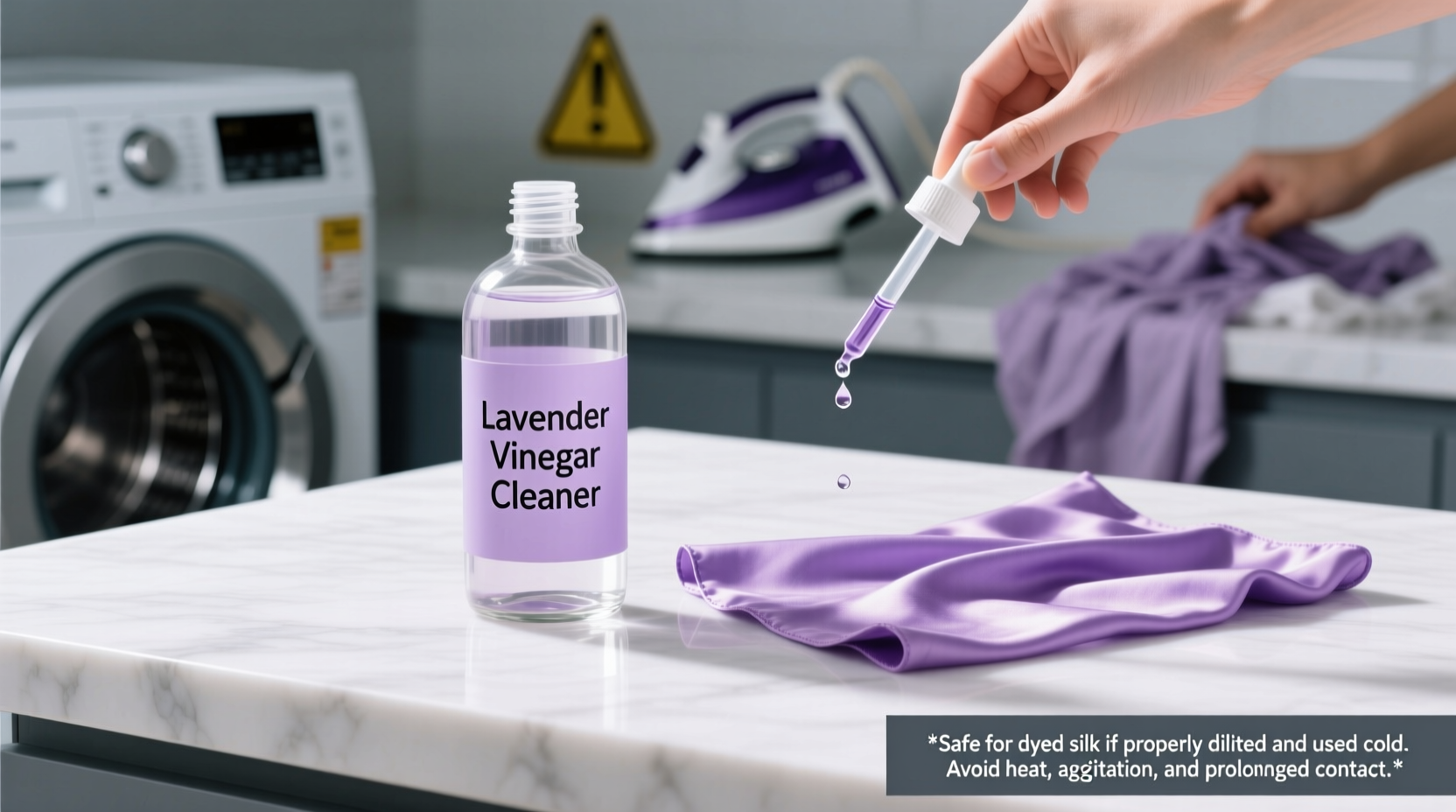 lavender vinegar cleaner dyed silk safety