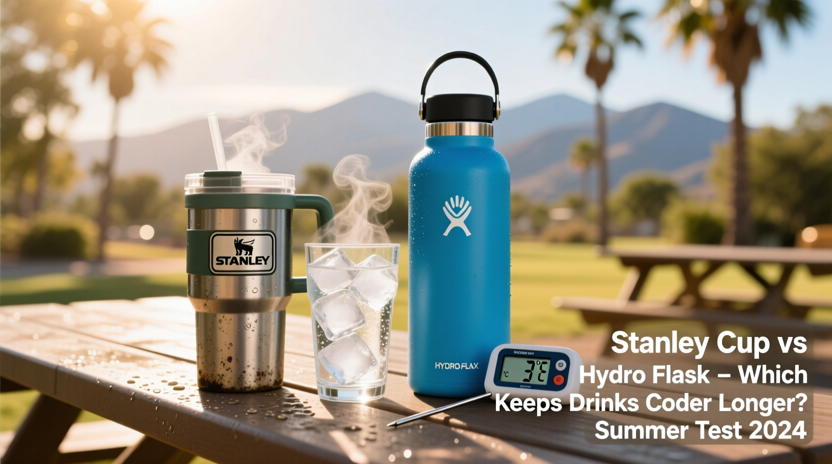 stanley cup vs hydro flask which keeps drinks colder longer in summer