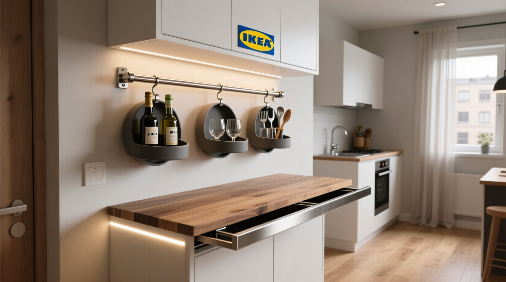 How To Build A Modular Bar Setup For Tiny Apartments Using IKEA ...