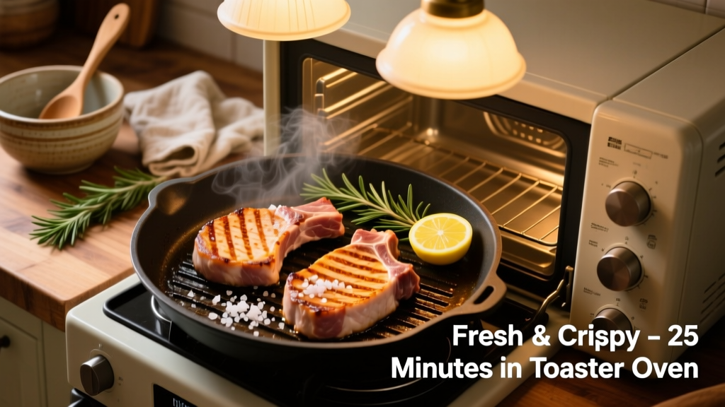 Perfect Boneless Pork Chops in a Toaster Oven