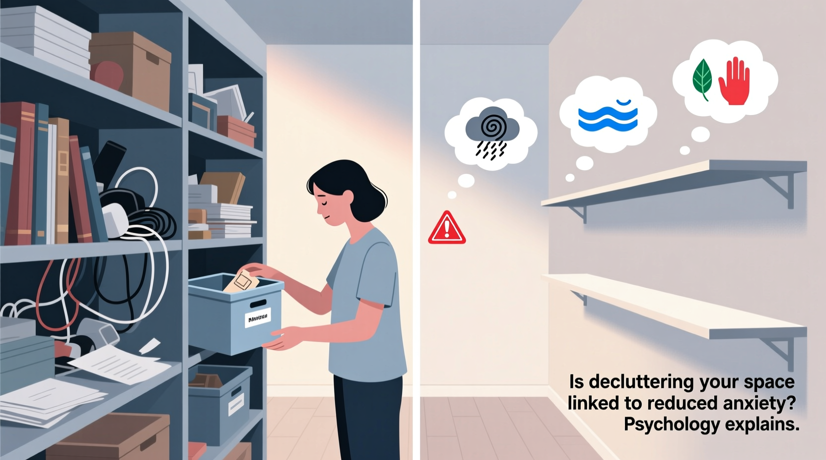 is decluttering your space linked to reduced anxiety psychology explains