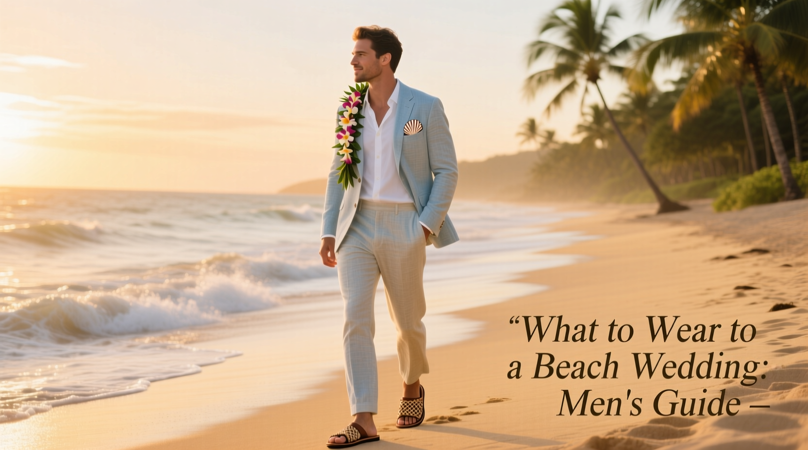 what to wear beach wedding male