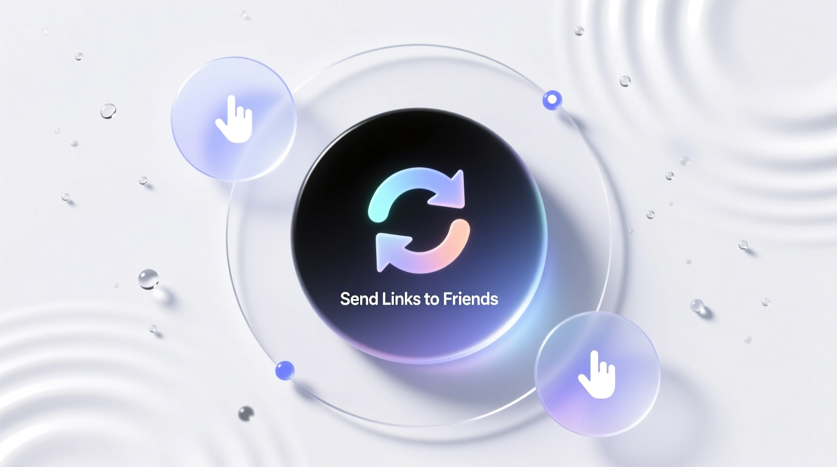 send links to friends in three taps with launch center