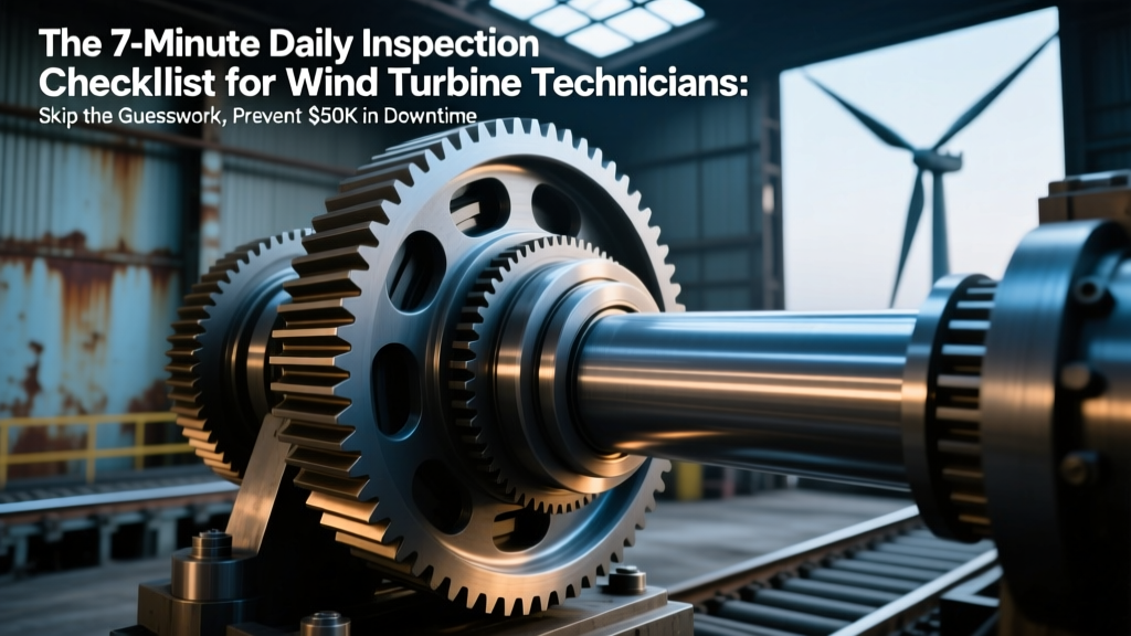 7-Min Wind Turbine Inspection Checklist: Prevent $247K