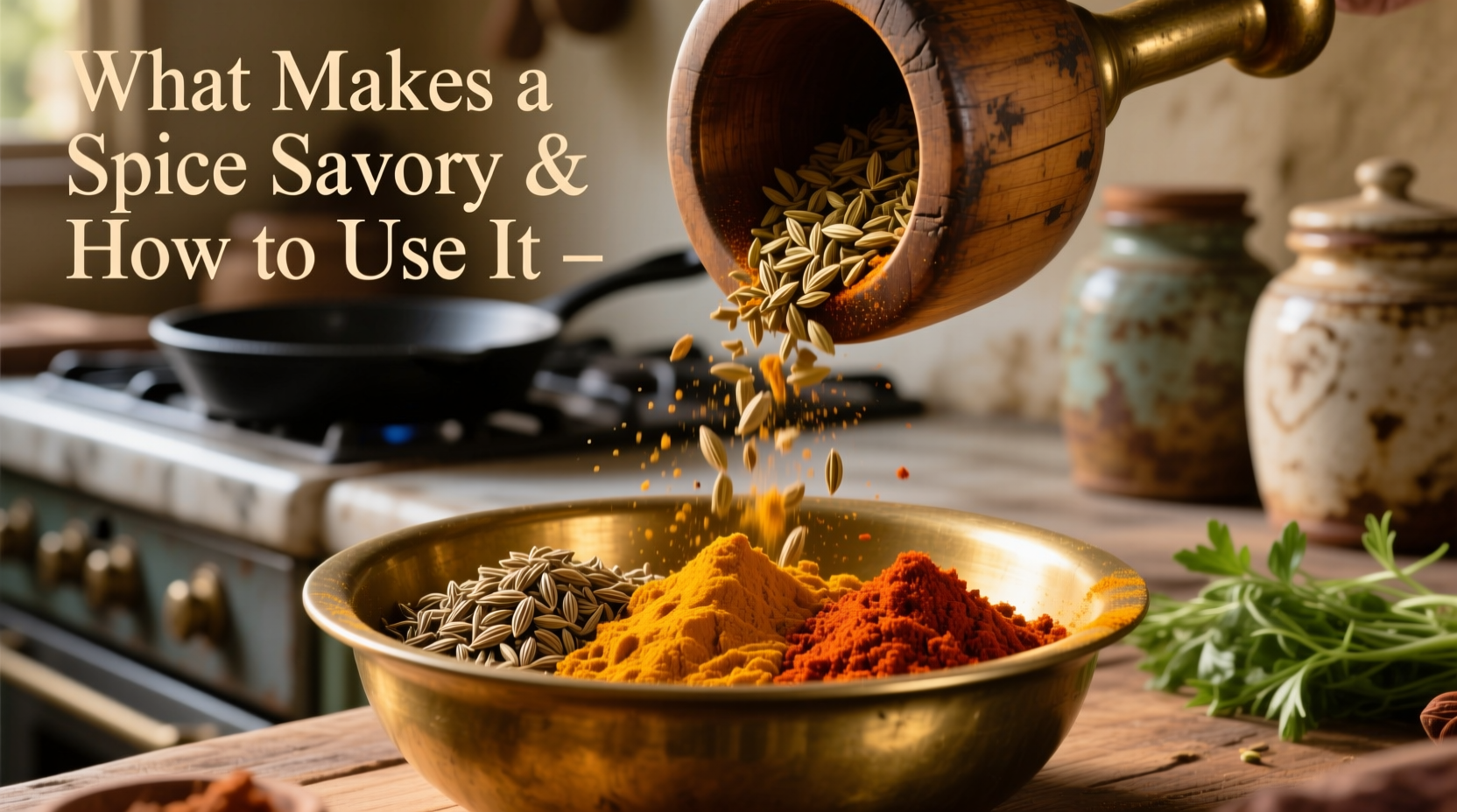 what makes a spice savory and how to use it