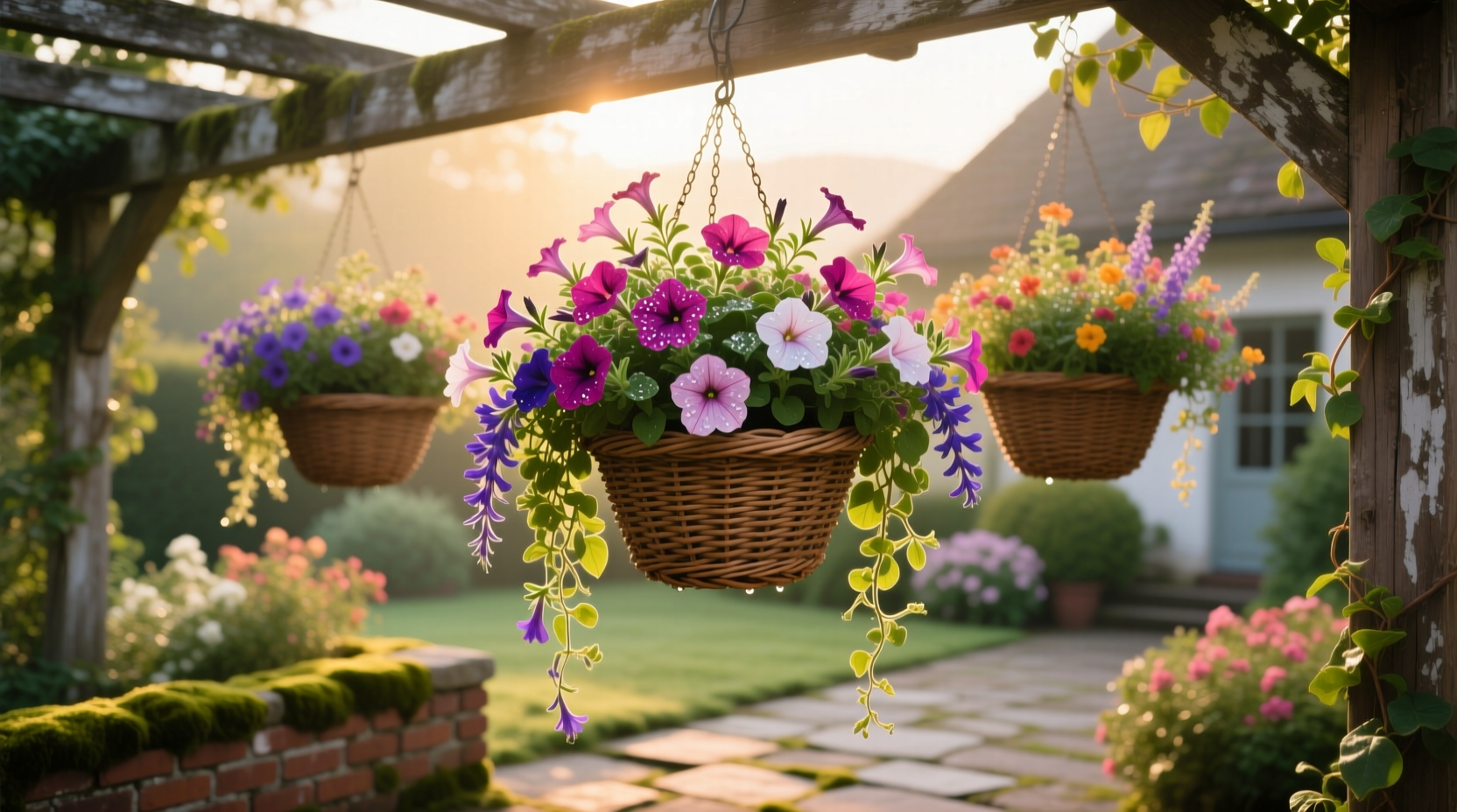 flower hanging baskets