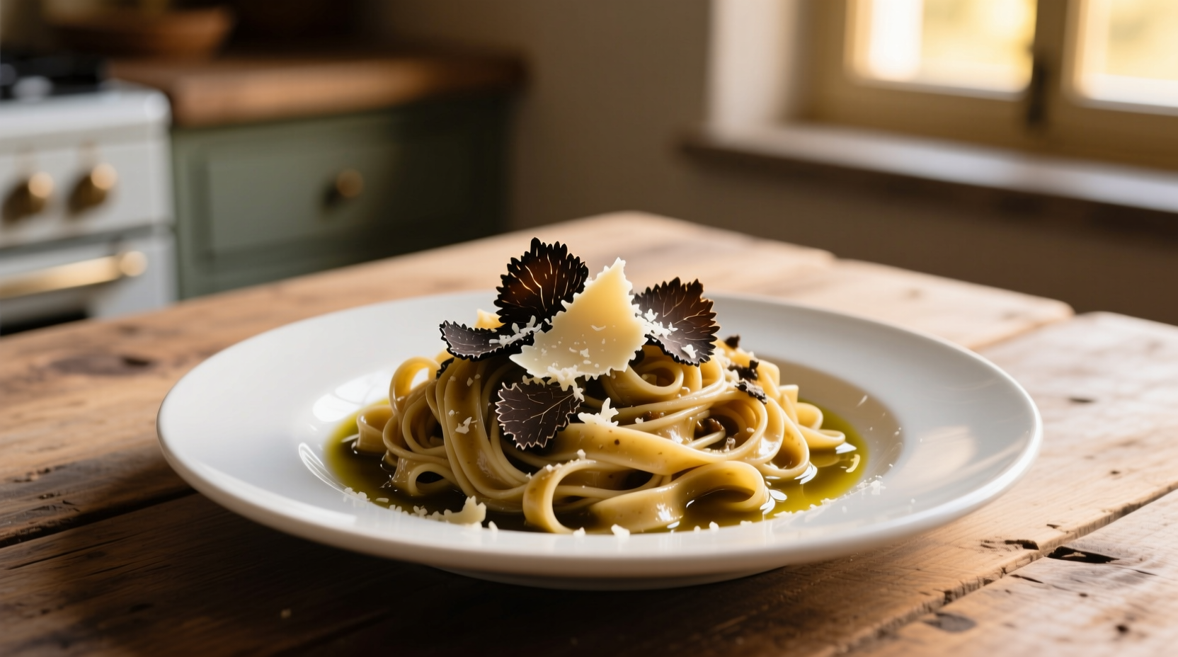 make high end truffle pasta on a low end budget