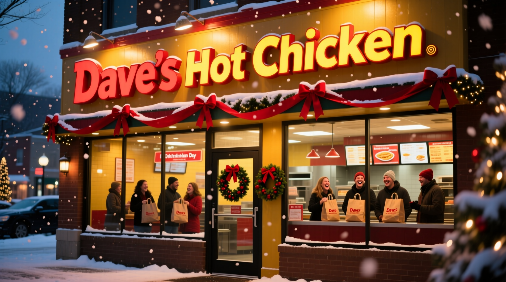 is daves hot chicken open on christmas