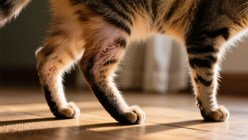 Hair Loss on Hind Legs in Cats