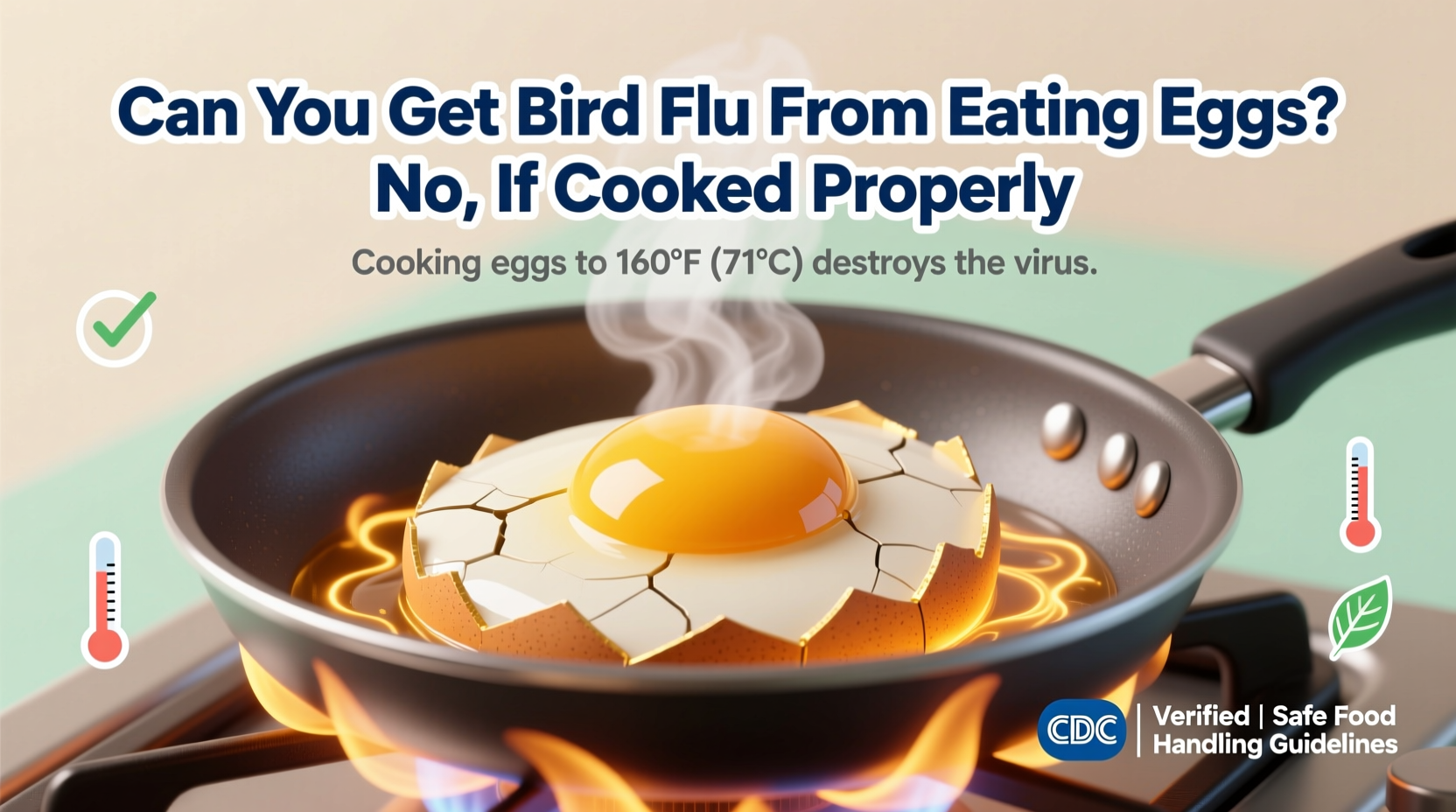 can you get bird flu from eating eggs