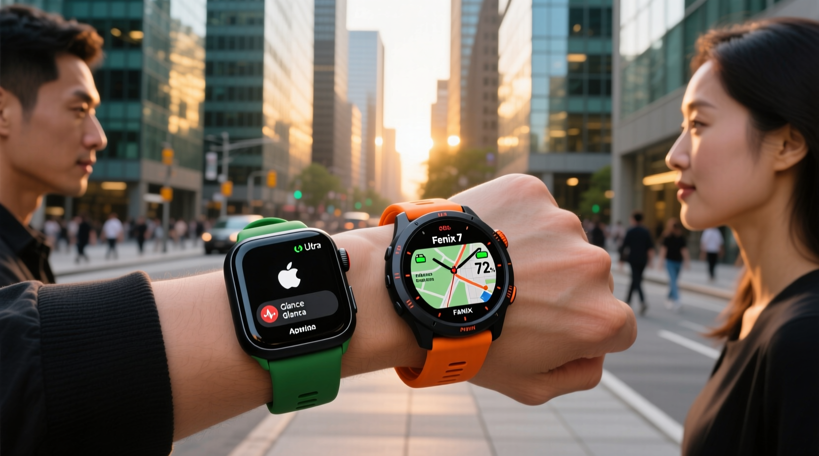 Apple Watch Ultra vs Garmin Fenix 7: Battery & Discretion