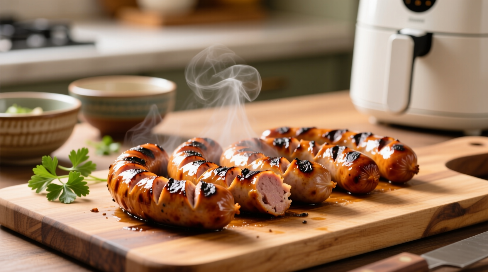 crispy air fryer kielbasa recipe