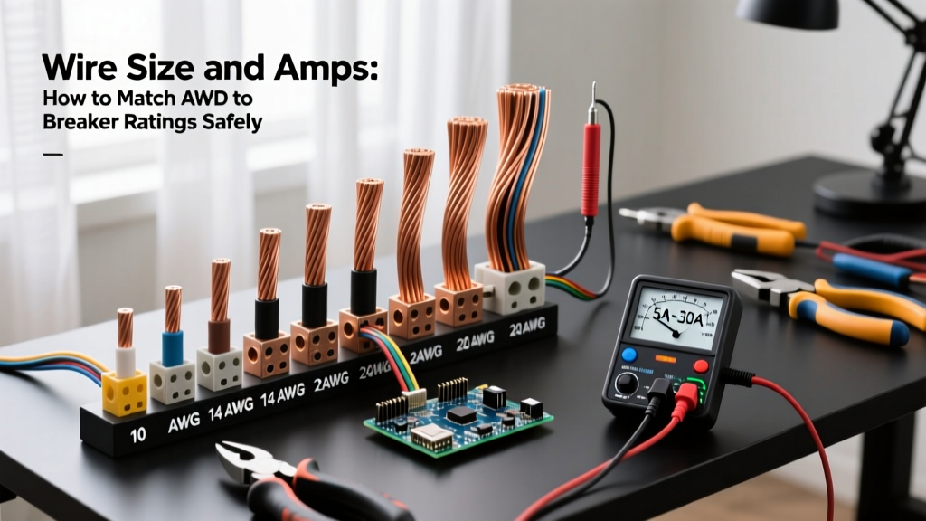Wire Size and Amps: How to Match AWG to Breaker Ratings Safely