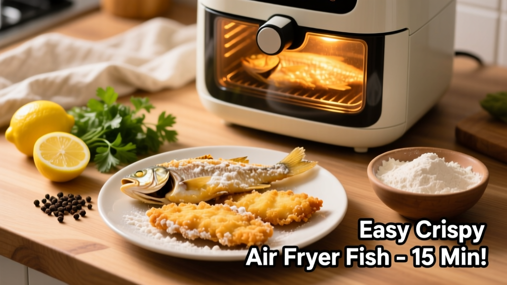 Crispy Fried Fish with Flour in Air Fryer (Easy Recipe)