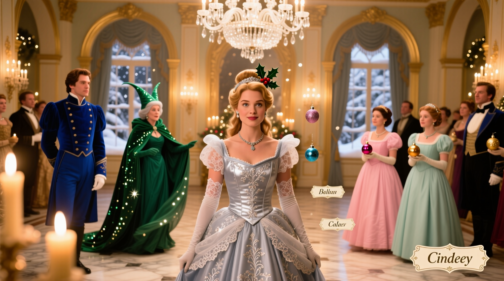 a cinderella christmas ball cast