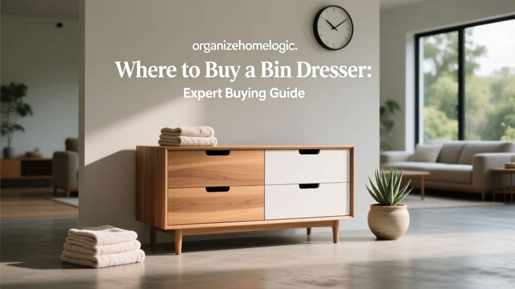 Where to Buy a Bin Dresser: Expert Buying Guide