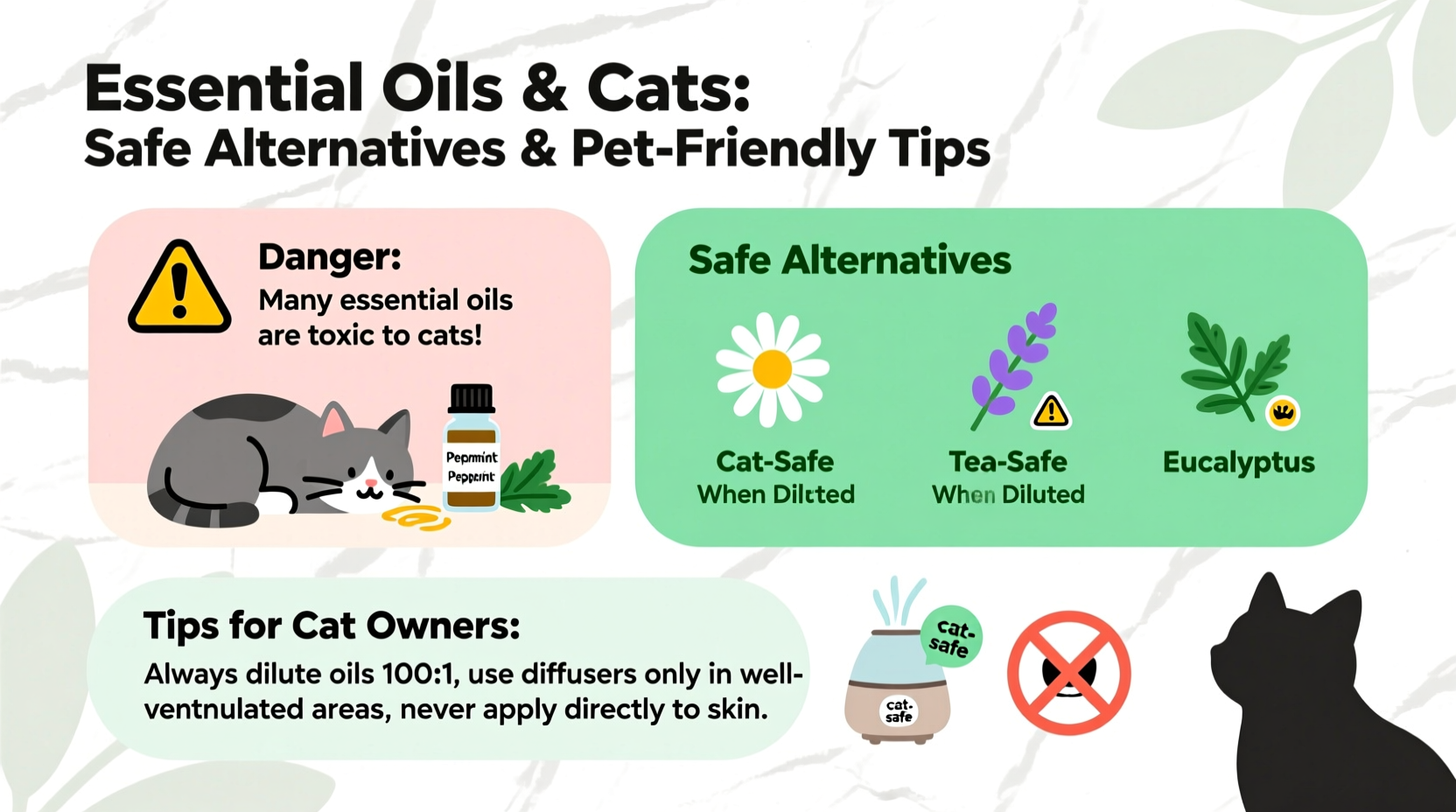 is it safe to use essential oils around cats risks and alternatives