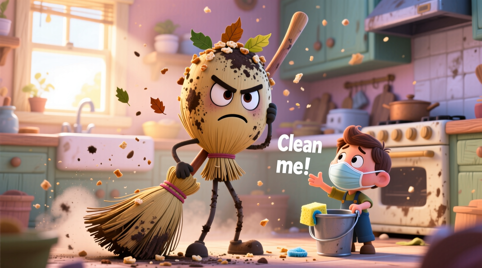yes you need to clean your dirty broom