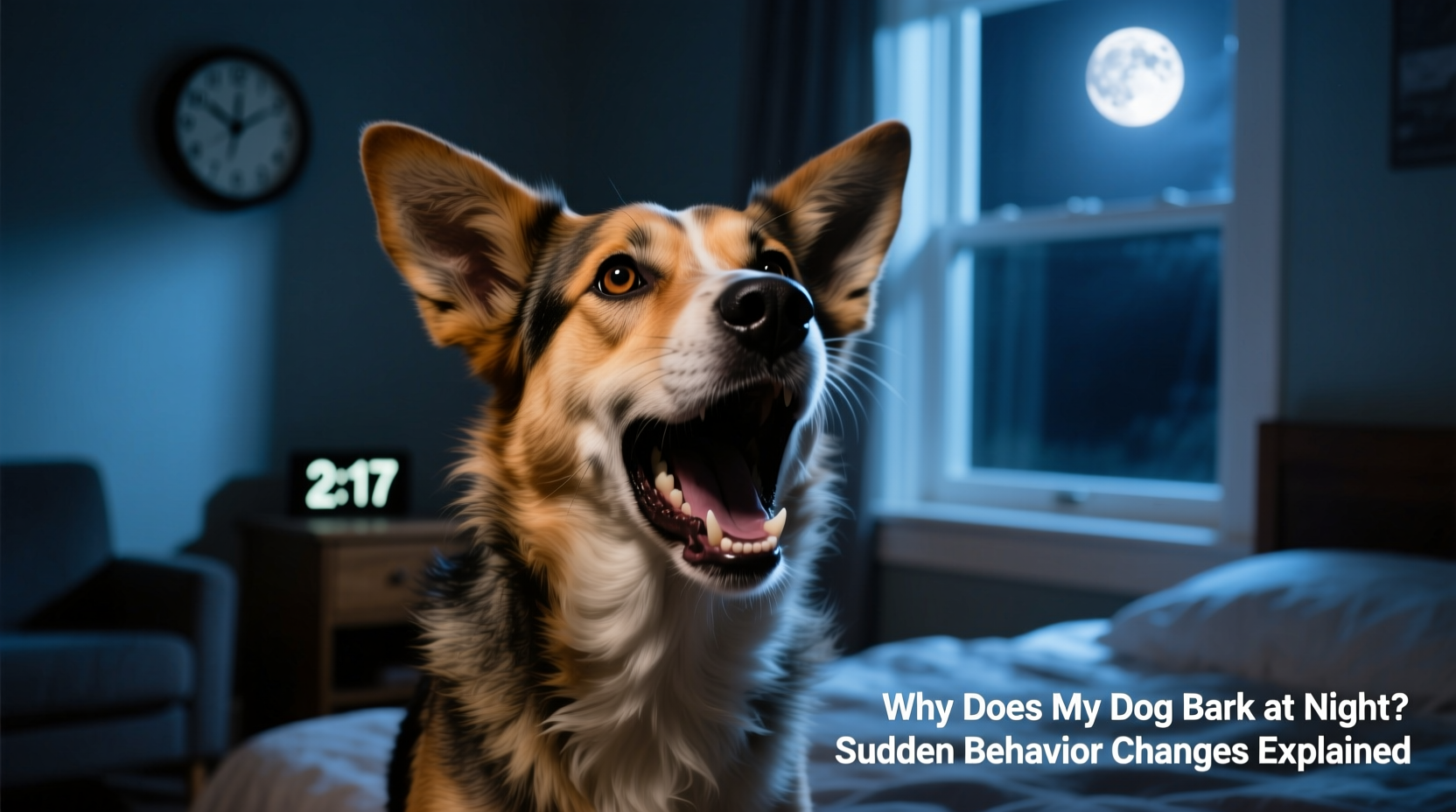 why does my dog bark at night sudden behavior changes explained