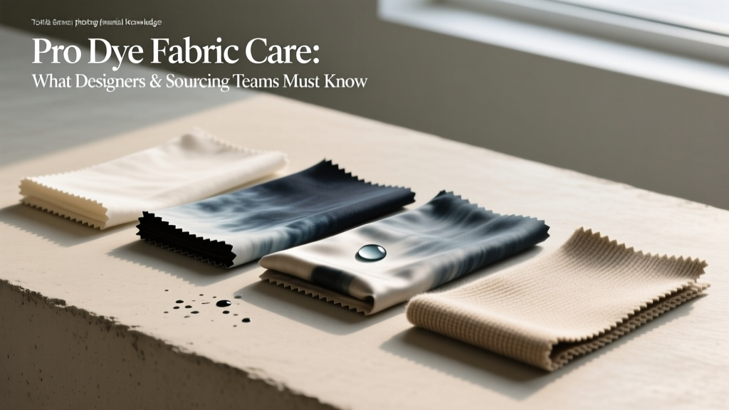 Pro Dye Fabric Care: What Designers & Sourcing Teams Must Know