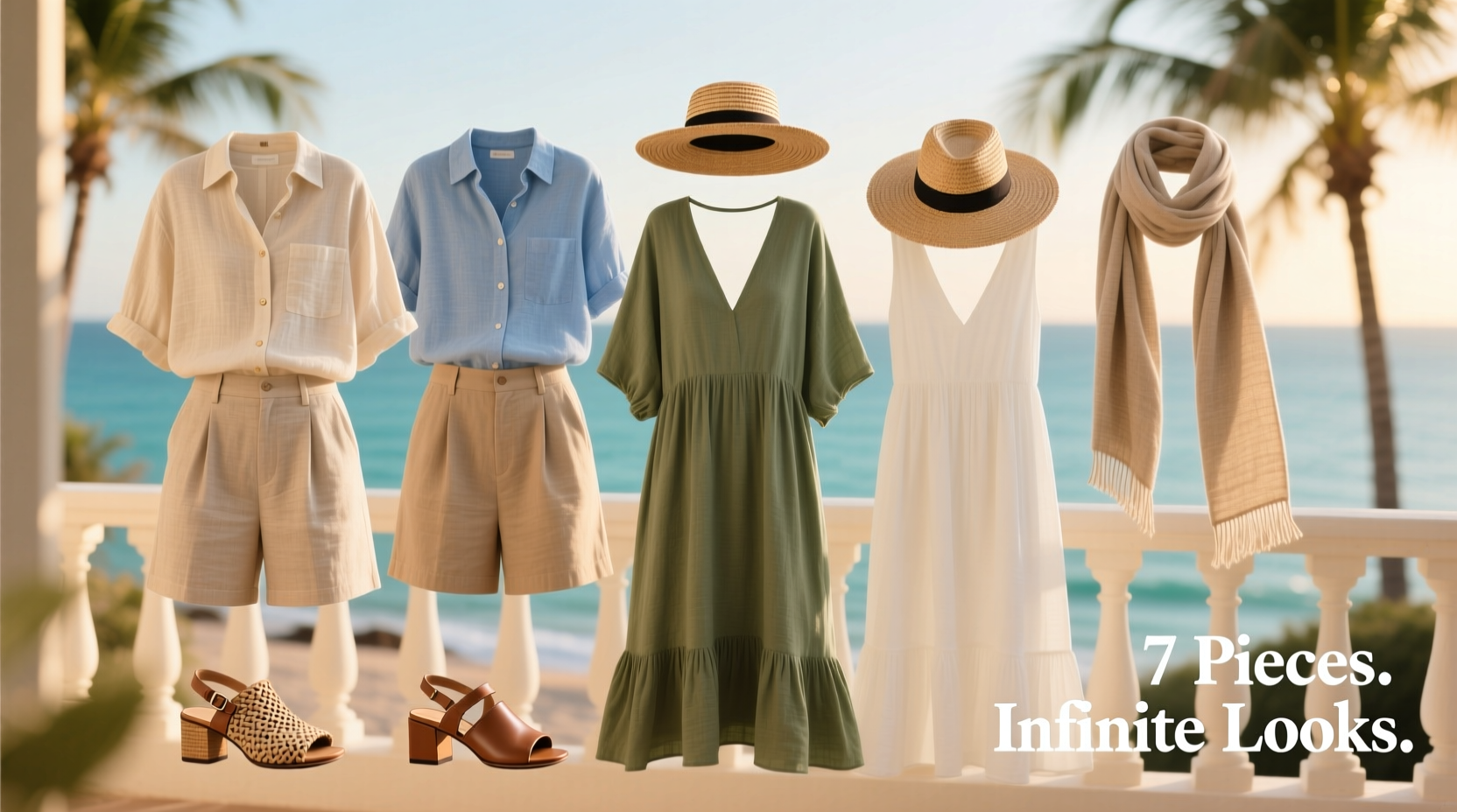 how to create a capsule wardrobe for summer with only seven pieces