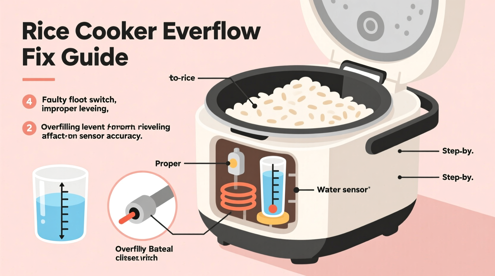 why does my rice cooker overflow every time water ratio fixes