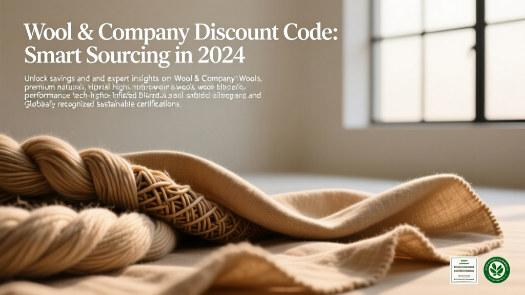 Wool & Company Discount Code: Smart Sourcing in 2024