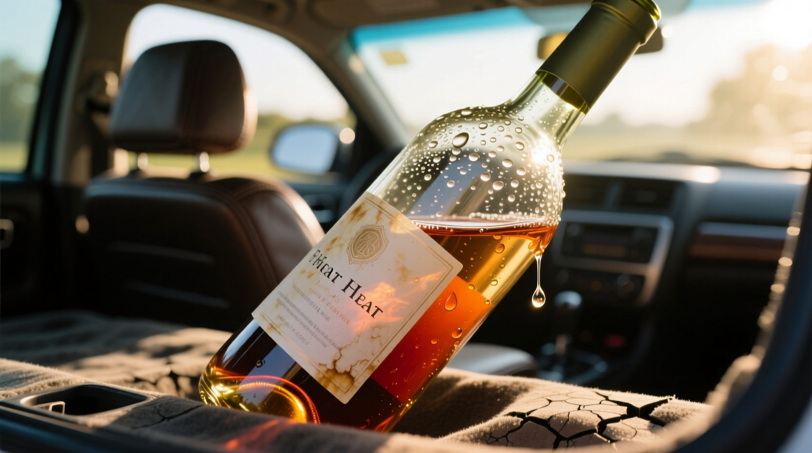 why does my wine taste flat after being in the car trunk