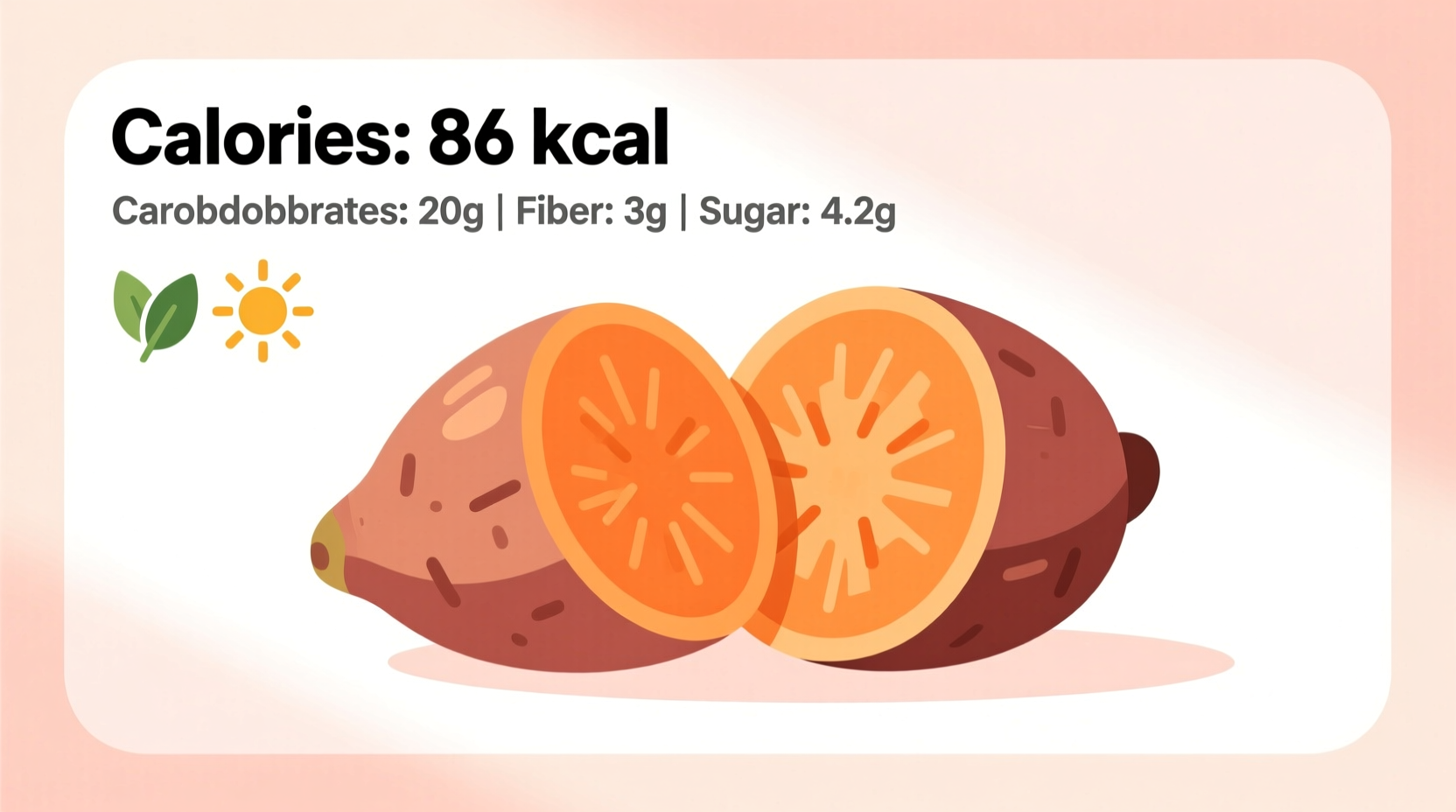 Small Sweet Potato Calories: 103 in 130g Serving (USDA Data)