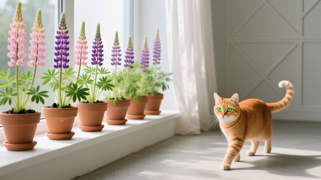 Lupins Indoors with Cats: Safe Planting Guide
