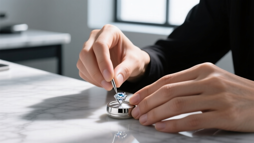 Jeweler's saw cutting a green aluminum can on a wooden bench pin, with metal shavings visible under bright craft lighting.