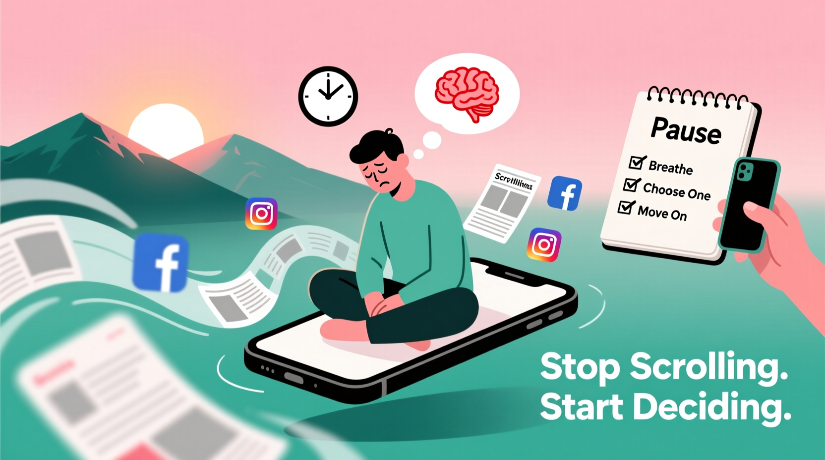 how to deal with decision fatigue after endless scrolling online