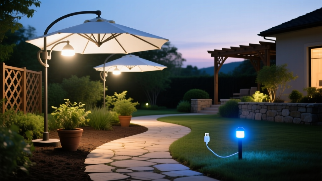Patio Umbrella LED Lights: Hardwired vs USB-C