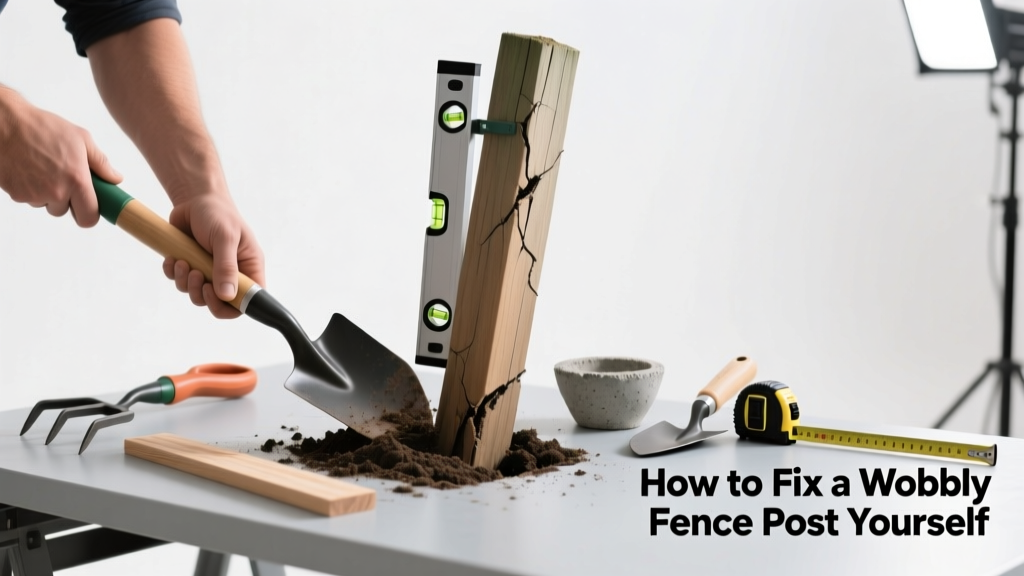 How to Fix a Wobbly Fence Post Yourself
